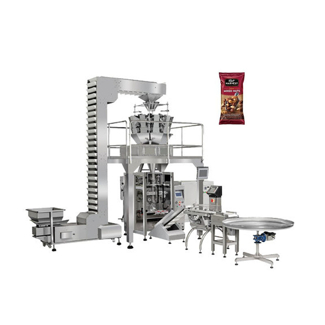 Full Automatic Multi Head Weighing Vffs 10 Heads Weighing Food Packing Machine High Quality
