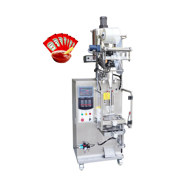 In Stock High Speed Automatic Small Tomato Paste Filling And Sealing Machine Tomato Paste Ketchup Sachet Packing Machine