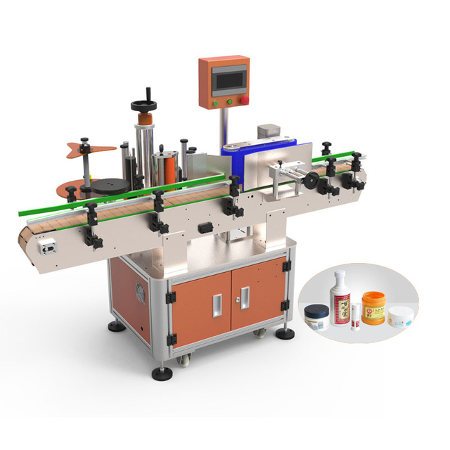 Full Automatic Round Glass Plastic Bottle Self-adhesive Labeling Machine For Sticker Label
