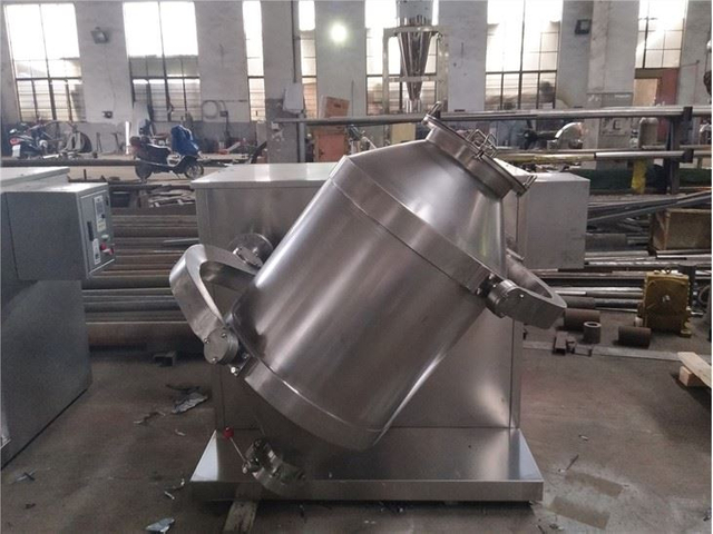 100-1000 liter 3 Dimension Rotated Barrel STainless Steel Sport Mixer For Food Powder
