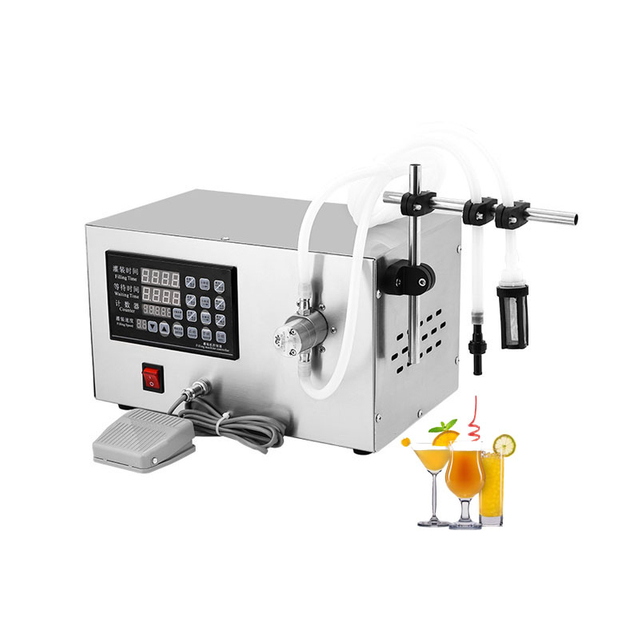 Single Head Magnetic Pump Semi Automatic Milk Juice Small Bottles Liquid Filling Machine