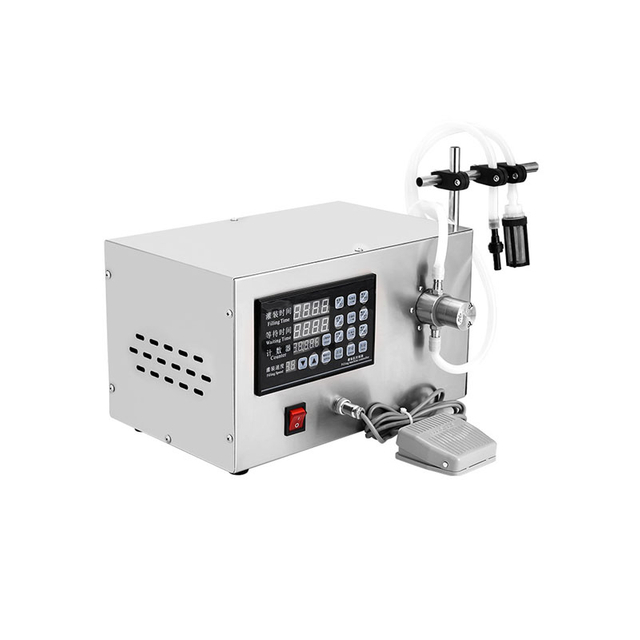 digital control 2 heads liquid filling machine