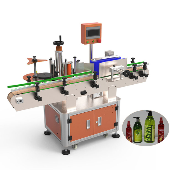 High Quality Fully Automatic Small Desk Flat Labeling Machine Label On Bottle Bottle Jars Cans Packaging Type Round Shape