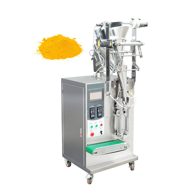 Automatic Stainless Steel Detergent Powder Particle Seed Chili Powder Tea Three Sides Sealing Filling Weighting Packing Machine