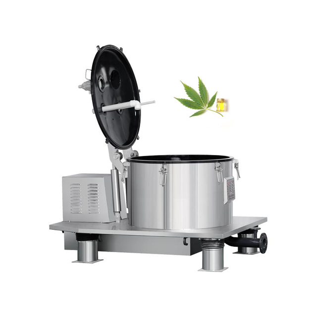 Flat perforated bowl basket cetnrifuge