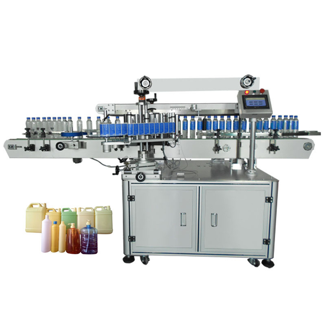Automatic Front And Back Sides Labeling Machine For Flat Bottle Double Sides Label Sleeve Sticker Printing Machine