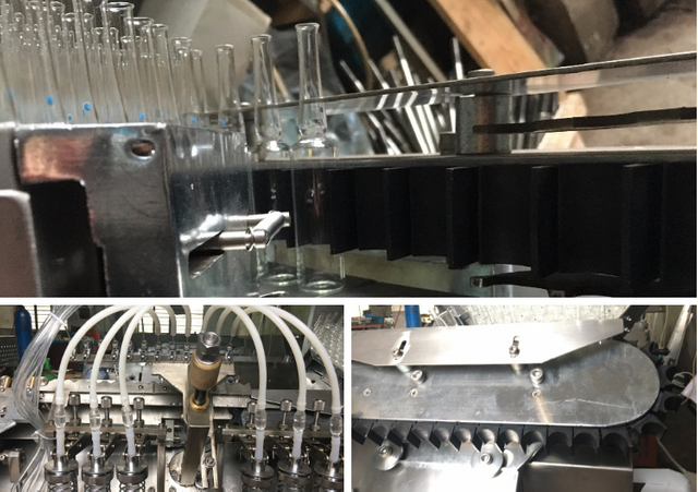 glass ampoule filling and sealing machine