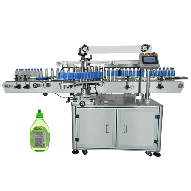 Automatic Bottle Label Sticker Tabletop Double Side Round Water Plastic Bottle Labelling Machine With Date Coder