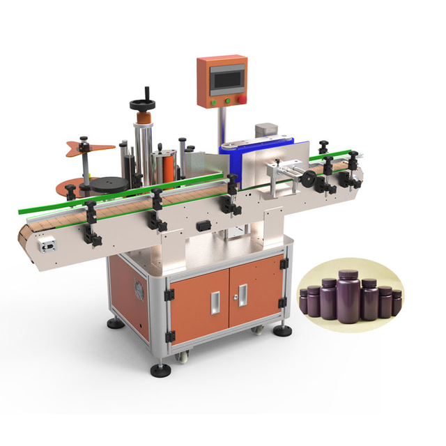 Automatic High Speed Positioning Sticker Plastic Liquid Soap Plastic Round Bottle Labeling Machine For Sale