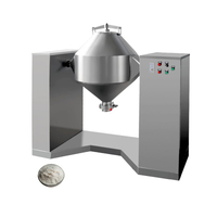 304 stainless steel powder drum mixer for plastic pharmaceutical herbal powder W cone blender drum mixer
