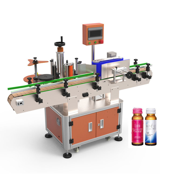 Auto Vertical Rotary Labeling Machine For Hand Sanitizer Pet Plastic Glass Round Bottle