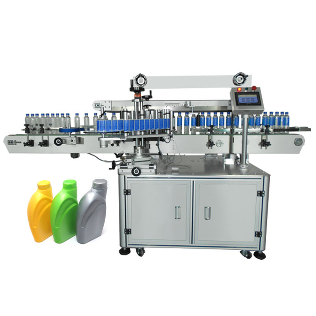 Factory Price High Speed Automatic Double Sides Two Stickers Bottle Labeling Machine For Plastic Glass Bottle