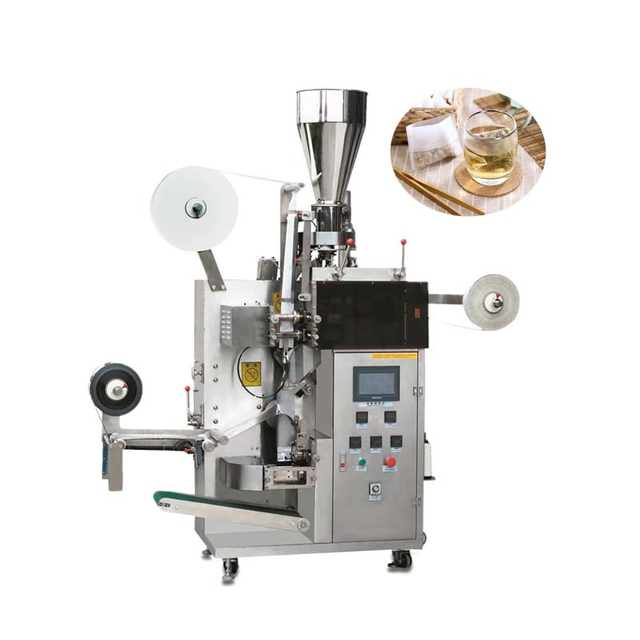 Tea Leaf Double Chamber Filter Paper Small Teabag Automatic Sachet Packaging Price Tea Bag Packing Machine