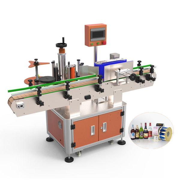 New Design Desktop Fully Automatic Round Plastic Bottle Packing Label Machine