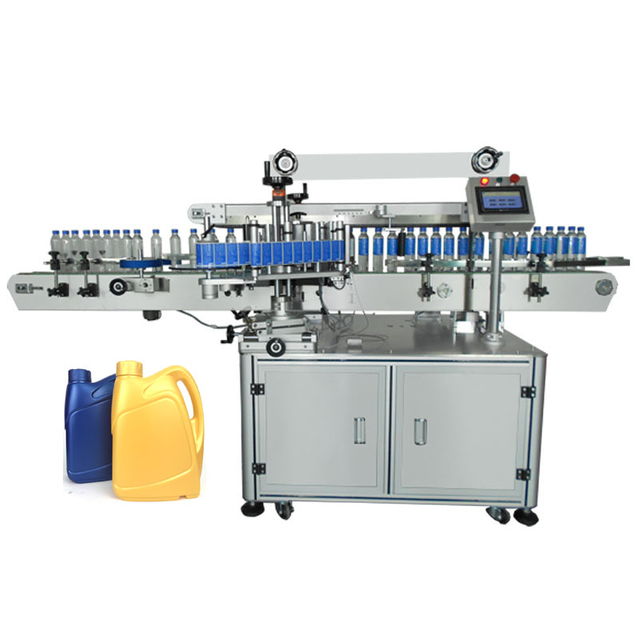 Automatic Stickers Flat Bottle Double Sided Labeling Machine For Square Bottles