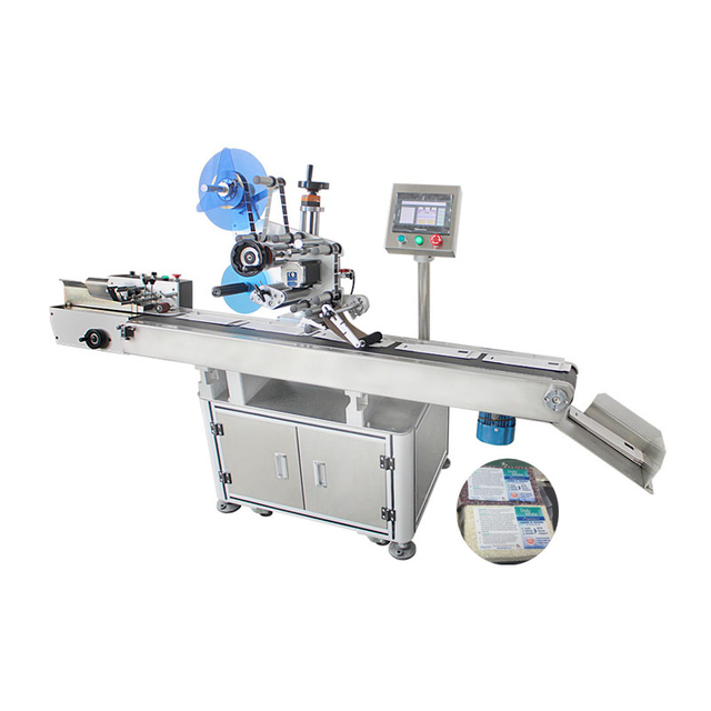 Small semi automatic plane labeling machine for top surface jar bottle labeling label