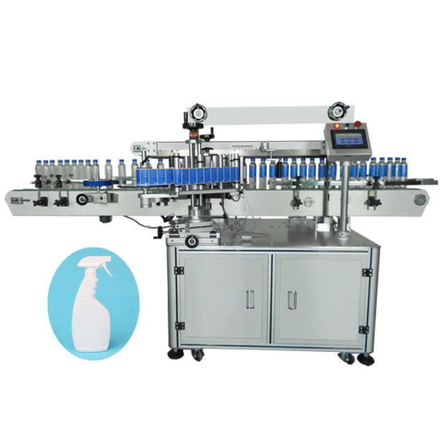 Automatic double side labeling machine, labeling machine round bottles ,sticker labeling machine with date print