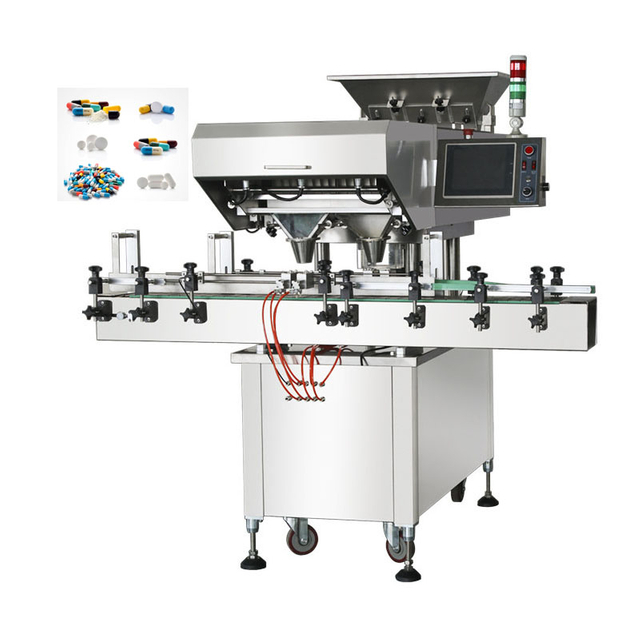 Capsule Tablet Counting And Filling Machine GS-16 Multi Channel Automatic Bean Capsule Tablet Counter Machine