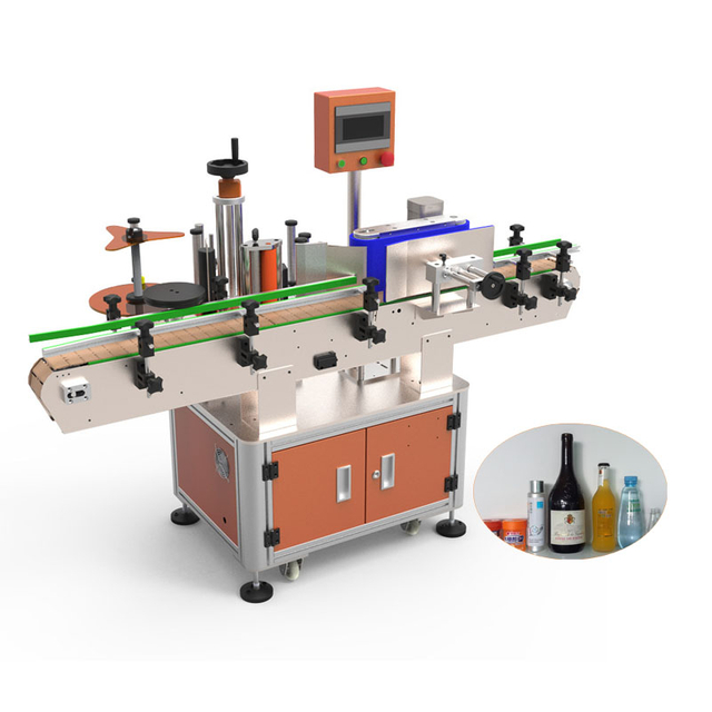 Fully Automatic Roll-feed Opp Bopp Film Hot Melt Glue Labeling Machine For Pet Juice Bottle Sticker