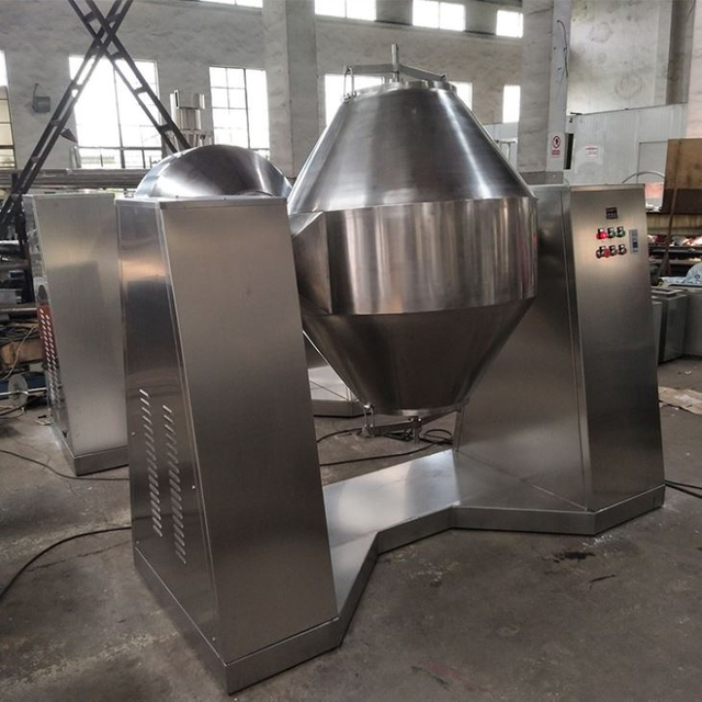 Spice Coffee Powder Rotary Drum Double Cone Conical W Type Food Tumbler Mixer