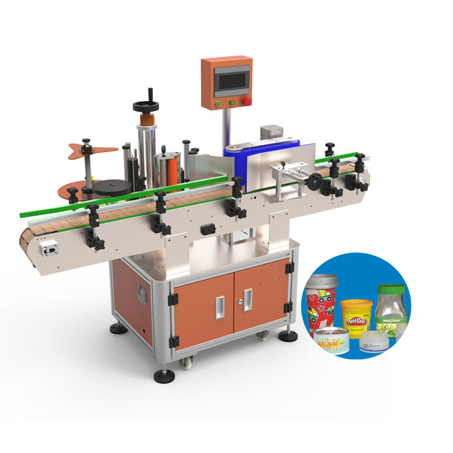 High Speed Price Food Cosmetic Beverage Round Bottle Sticker Double Sides Labeling Machine