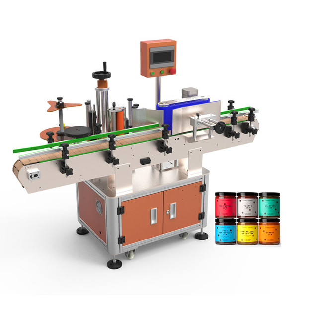 Automatic Cosmetic Double Sided Round Flat Square Oval Bottle Labeling Machine