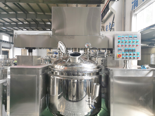 Cosmetics Manufacturing Industrial Snail Slime Emulsifier Vacuum Homogenizer Mixer Beauty Cream Toothpaste Making Machine