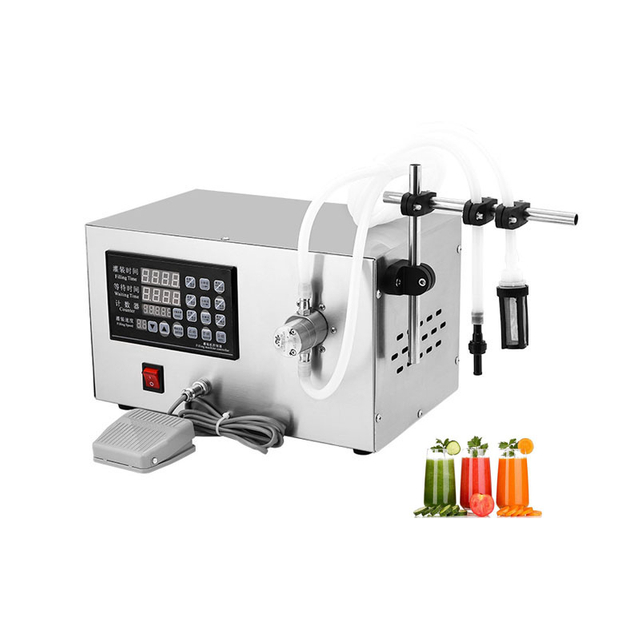 Small Tabletop Automatic 4 Nozzles Magnetic Pump Vegetable Oil Filling Machine Flow Water Liquid Filler For Perfume