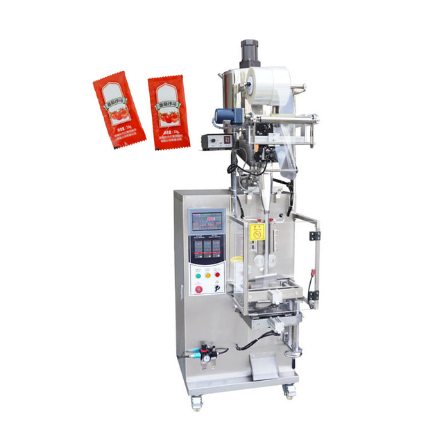 Small Sachet Packet Filling Sealing Grease Pouch Automatic Pure Liquid Sauce Oil Milk Juice Water Packing Machine